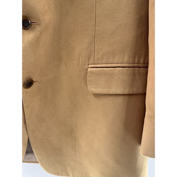 Lord & Taylor Fifth Ave Men Brown Camel Blazer Sport‎ Coat 44R Corp Classic - Picture 7 of 15
